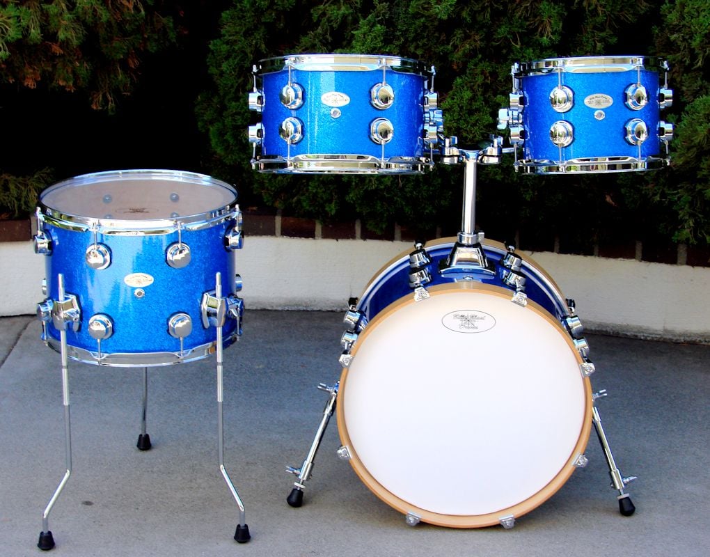 Blue Sparkle Mini Drum Kit
